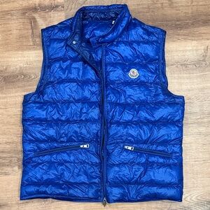 Moncler Men’s GUI Gilet Blue Vest